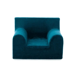 Оксамитове дитяче крісло, бензиновий синій, Twindeco