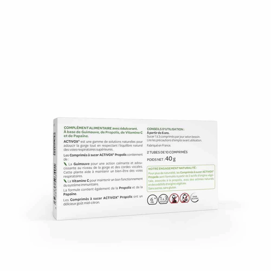 Arkopharma Activox Прополис мед и лимон 20 жевательных таблеток: цены и характеристики