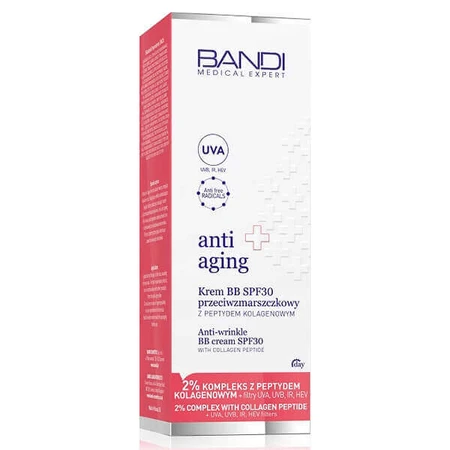 Bandi Medical Expert Anti-Aging, антивіковий BB-крем з пептидом колагену, SPF 30, 50 мл: ціни та характеристики