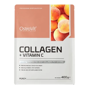 OstroVit Колаген + вітамін С, персиковий смак, 400 г