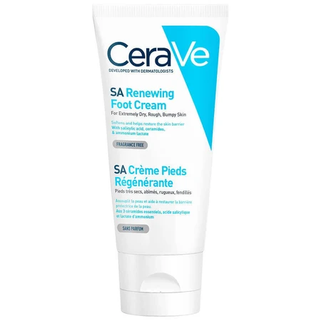 Cerave Body SA Регенеруючий крем для ніг Дуже суха, потріскана і груба шкіра 88мл: ціни та характеристики
