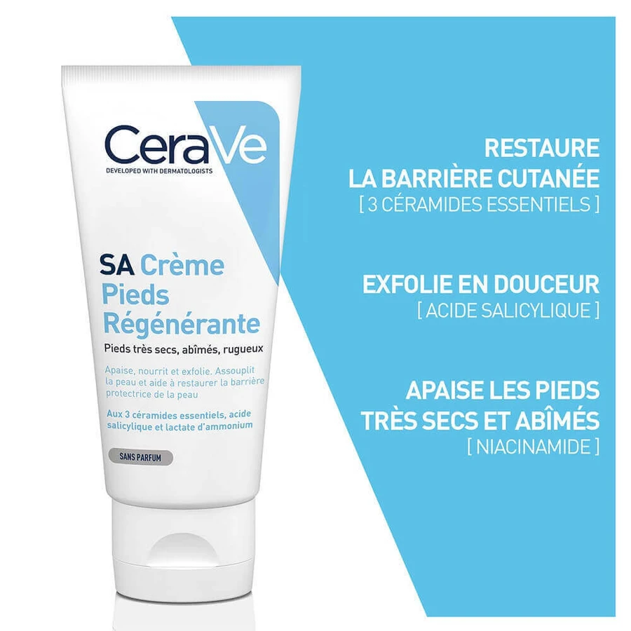 Cerave Body SA Регенеруючий крем для ніг Дуже суха, потріскана і груба шкіра 88мл: ціни та характеристики