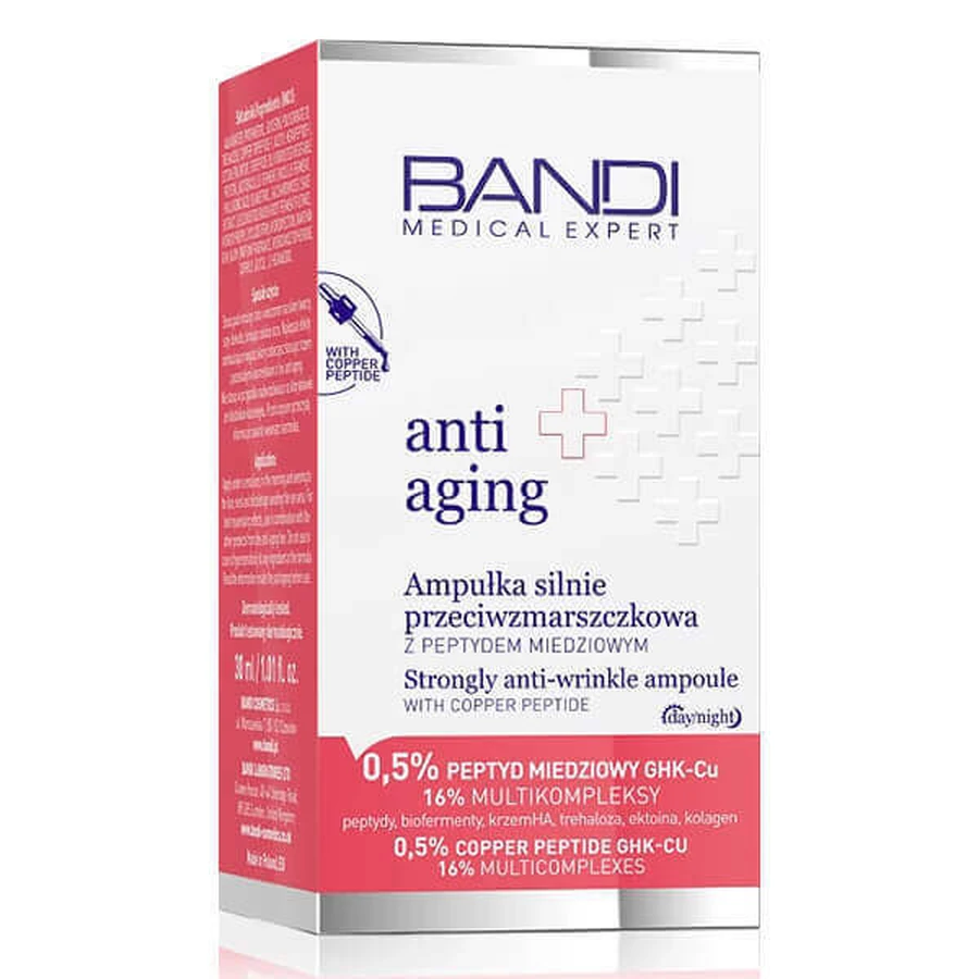 Bandi Medical Expert Anti-Aging, мощная ампула против морщин с пептидом меди, 30 мл: цены и характеристики