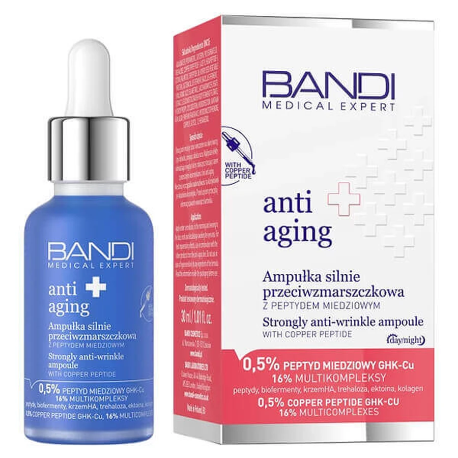 Bandi Medical Expert Anti-Aging, мощная ампула против морщин с пептидом меди, 30 мл: цены и характеристики