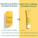 Caudalie Vinosun Protect, невидимий стік з високим ступенем захисту, SPF 50, 15 г + невидимий, легкий крем з дуже високим ступенем захисту, SPF 50+, 20 мл безкоштовно: ціни та характеристики