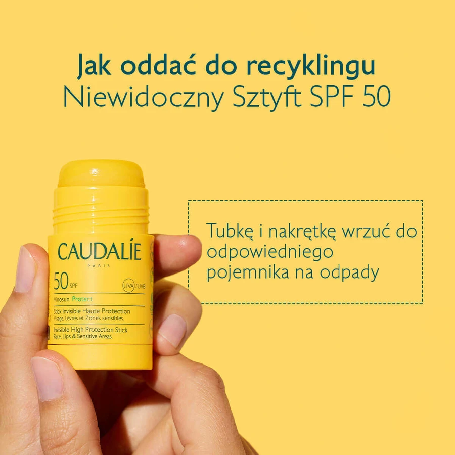 Caudalie Vinosun Protect, невидимий стік з високим ступенем захисту, SPF 50, 15 г + невидимий, легкий крем з дуже високим ступенем захисту, SPF 50+, 20 мл безкоштовно: ціни та характеристики