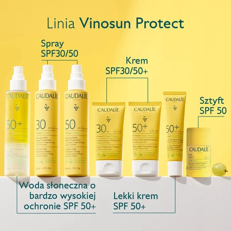 Caudalie Vinosun Protect, невидимий стік з високим ступенем захисту, SPF 50, 15 г + невидимий, легкий крем з дуже високим ступенем захисту, SPF 50+, 20 мл безкоштовно: ціни та характеристики