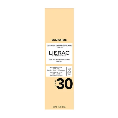 Lierac Sunissime Оксамитовий сонцезахисний флюїд SPF30 для обличчя 40 мл: ціни та характеристики