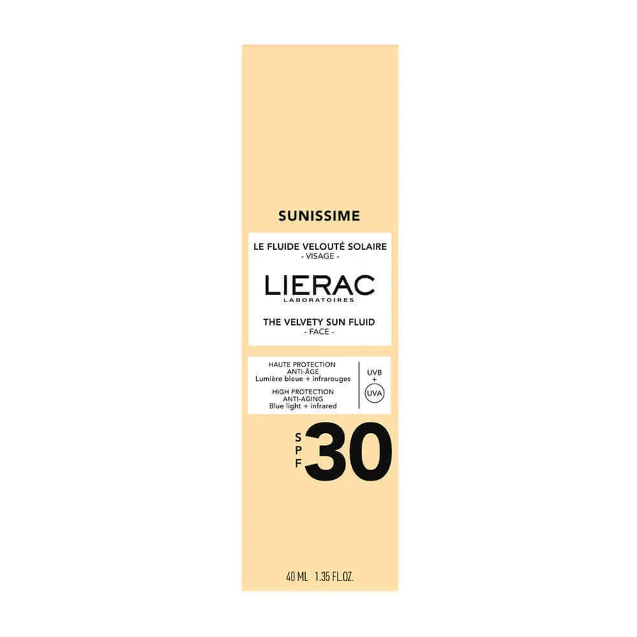 Lierac Sunissime Оксамитовий сонцезахисний флюїд SPF30 для обличчя 40 мл: ціни та характеристики