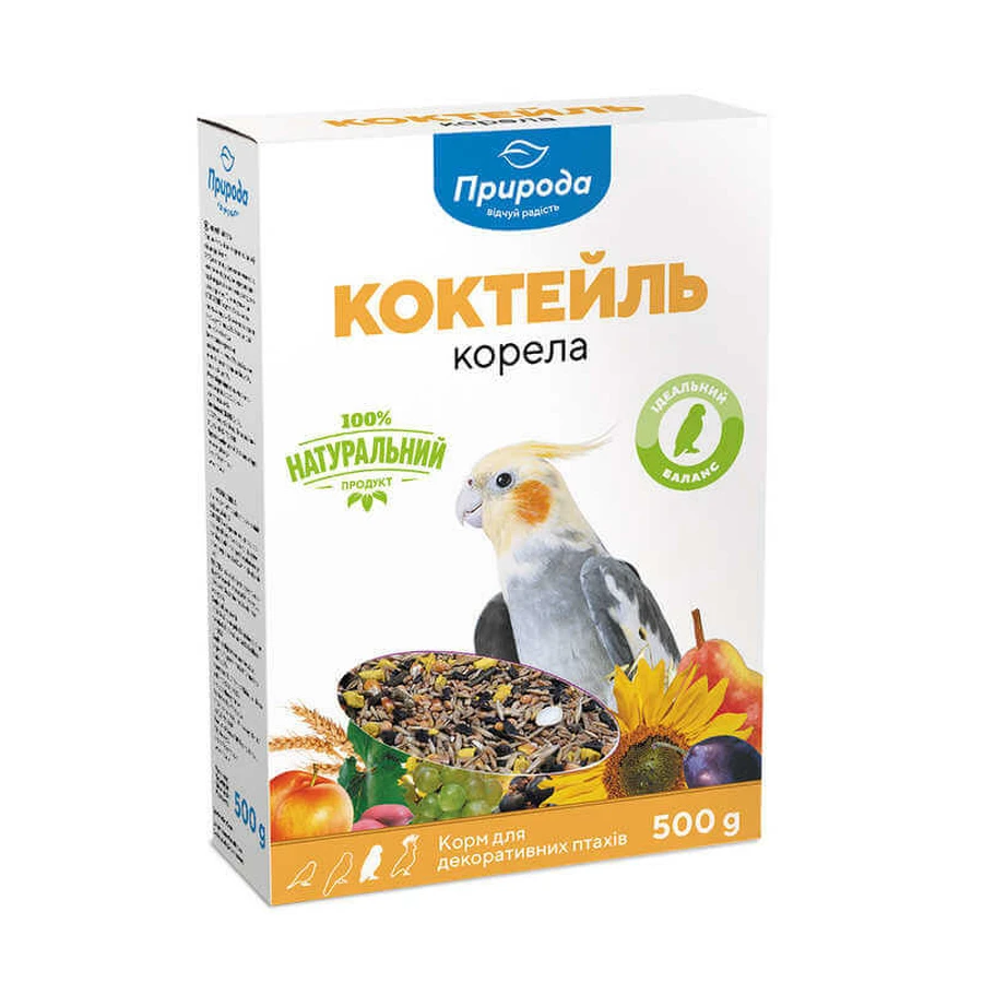 ТМ Природа Корм ​​Коктейль Корела для средних попугаев, 500 г: цены и характеристики