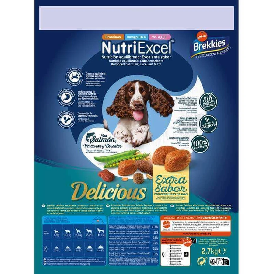 Brekkies Dog Delice Fish - Сухий корм з рибою для дорослих собак усіх порід, 2,7 кг: ціни та характеристики