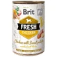 Brit (Бріт) Fresh Chicken & Sweet Potato - Консерви з куркою і бататом для собак, 400 г