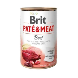 Brit (Бріт) PATE & MEAT Beef - Консервований корм з яловичиною для собак, 400 г