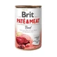 Brit (Брит) PATE &amp; MEAT Beef - Консервированный корм с говядиной для собак, 400 г