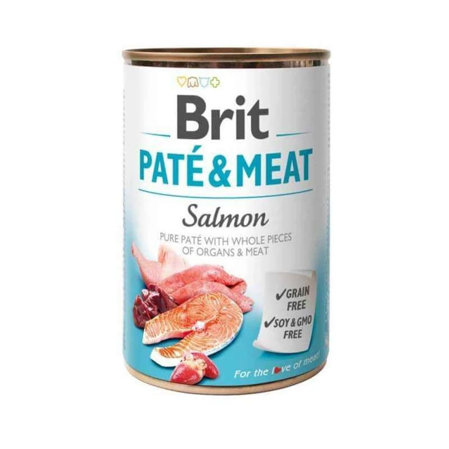 Brit (Брит) PATE & MEAT Salmon - Консервированный корм с лососем для собак, 400 г: цены и характеристики