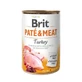 Brit (Брит) PATE & MEAT Turkey - Консервированный корм с индейкой для собак, 400 г