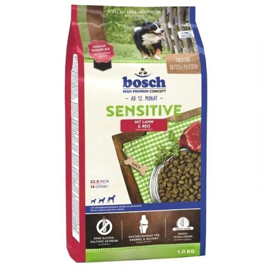 Bosch (Бош) Sensitive Lamb & Rice - Сухий корм з ягням і рисом для дорослих собак схильних до алергії, 1 кг: ціни та характеристики
