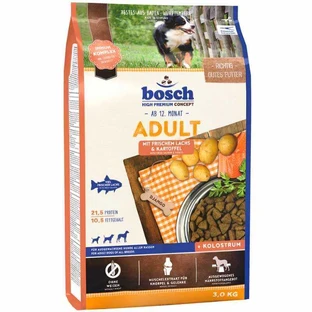 Bosch (Бош) fresh Salmon & Potato - Сухий корм з лососем і картоплею для дорослих собак із середнім рівнем активності, 3 кг