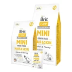 Brit Care Mini Grain Free Hair & Skin - Сухий беззерновий корм з лососем і оселедцем для дорослих довгошерстих собак мініатюрних порід, 7 кг: ціни та характеристики