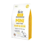 Brit Care Mini Grain Free Hair & Skin - Сухий беззерновий корм з лососем і оселедцем для дорослих довгошерстих собак мініатюрних порід, 2 кг: ціни та характеристики