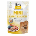 Brit Care (Брит Кеа) Mini Rabbit & Salmon - Влажный корм с кроликом и лососем для собак мелких и мини-пород (филе в соусе), 85 г: цены и характеристики