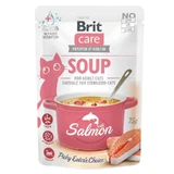 Brit Care Soup with Salmon - Влажный беззерновой корм-суп с лососем для кошек, 75 г 