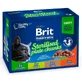 Brit Premium Cat Sterilised Plate - Набір паучів Родинна тарілка  асорті в соусі для стерилізованих котів, 12 шт х 100 г