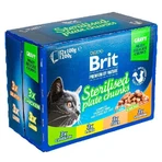 Brit Premium Cat Sterilised Plate - Набір паучів Родинна тарілка асорті в соусі для стерилізованих котів, 12 шт х 100 г: ціни та характеристики