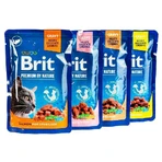Brit Premium Cat Sterilised Plate - Набір паучів Родинна тарілка асорті в соусі для стерилізованих котів, 12 шт х 100 г: ціни та характеристики