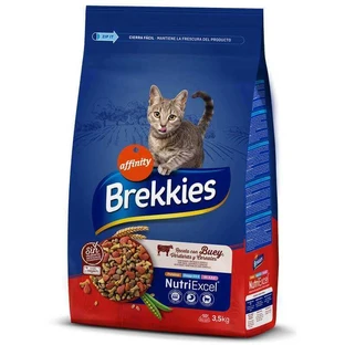 Brekkies Cat Beef - Сухой корм с говядиной для котов, 3,5 кг