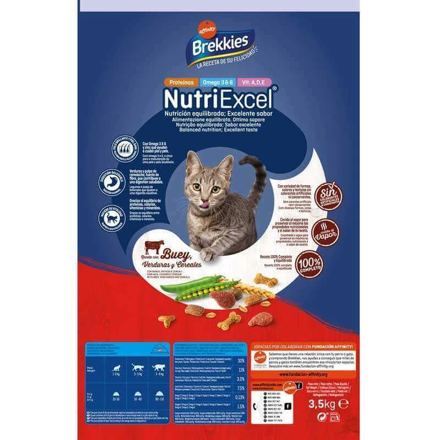 Brekkies Cat Beef - Сухой корм с говядиной для котов, 3,5 кг: цены и характеристики