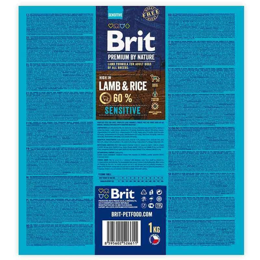 Brit Premium by Nature Sensitive Lamb&Rice - Сухой корм с ягненком для собак с чувствительным пищеварением, 1 кг: цены и характеристики