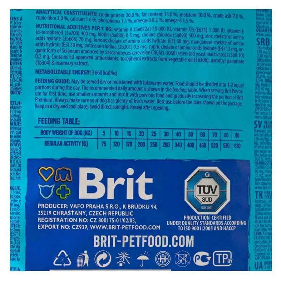 Brit Premium by Nature Sensitive Lamb&Rice - Сухий корм з ягням для собак з чутливим травленням, 15 кг: ціни та характеристики