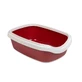 ТМ Природа Comfort Туалет для котів з високими бортами, 41х30х13,5 см (Бордовий)