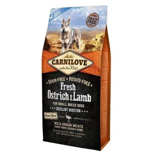 Carnilove (Карнілав) Fresh Ostrich & Lamb for Small Breed Dogs - Сухий корм з м'ясом страуса і ягняти для дорослих собак малих порід, 6 кг
