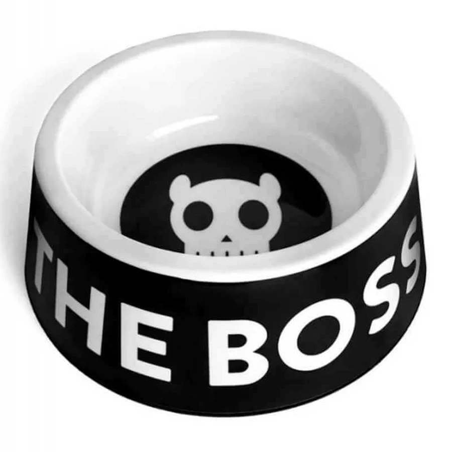 Zee.Dog Bowl I'm the Boss Миска меламінова для собак, 900 мл (Чорний): ціни та характеристики