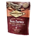 Carnilove Duck & Turkey for Large Breed Cats - Сухий корм з качкою та індичкою для великих порід котів, 400 г: ціни та характеристики