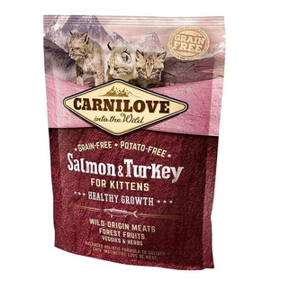 Carnilove Salmon & Turkey for Kitten - Сухой корм с лососем и индейкой для котят, 400 г