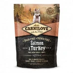 Carnilove Salmon & Turkey for Large Breed Puppy - Сухий корм з лососем та індичкою для цуценят і юніорів великих порід, 1,5 кг: ціни та характеристики