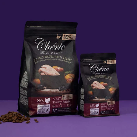 Cherie (Шери) Strong Muscle&Joint Adult Turkey Entrees - Сухий корм з індичкою для підтримки здоров'я м'язів і суглобів котів, 400 г: ціни та характеристики