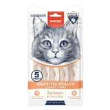 Wanpy Functional Creamy Treats Salmon & Chicken Digestive Health Кремовое лакомство с лососем и курицей для кошек с чувствительным пищеварением, 70 г