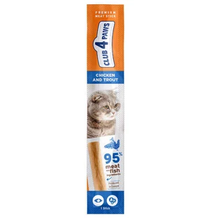 Club 4 Paws Premium Meat Stick Chicken & Trout - М'ясна паличка Курка та форель для котів, 5 г