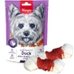 Wanpy  Duck Jerky & Rawhide Wraps Кісточки вузлові з в'яленою качкою для собак, 100 г