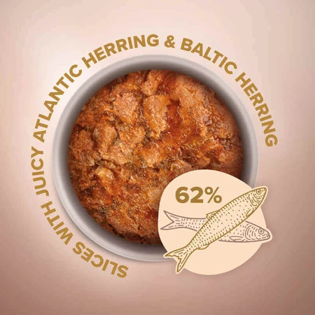 Club 4 Paws Premium Selection Cat Slices Atlantic & Baltic Herring in Jelly - Влажный корм с сельдью и салакой для взрослых кошек (слайсы в желе), 80 г: цены и характеристики
