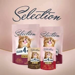 Club 4 Paws Premium Selection Cat Slices Atlantic & Baltic Herring in Jelly - Влажный корм с сельдью и салакой для взрослых кошек (слайсы в желе), 80 г: цены и характеристики