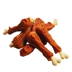 Wanpy Chicken Jerky & Calcium Bone wrap Лакомство-косточки кальциевые с вяленой курицей для собак, 100 г: цены и характеристики