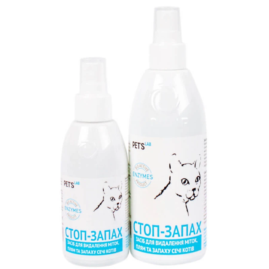 Collar (Коллар) Pet's Lab - Засіб Стоп-запах для усунення плям та запаху сечі котів, 300 мл: ціни та характеристики