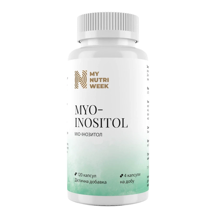 Міо-Інозитол, Myo-Inositol, MyNutriWeek, 623мг 120 кап: ціни та характеристики