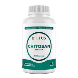 Хітозан, Chitosan, Biotus, 240 капсул