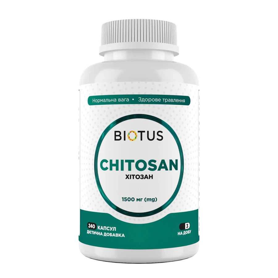 Хитозан, Chitosan, Biotus, 240 капсул: цены и характеристики